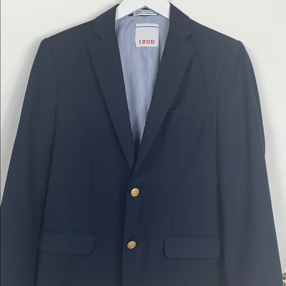 Izod navy blue blazer size 16 regular. 2button - Picture 2 of 9